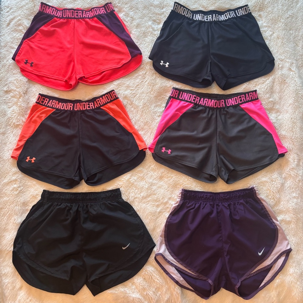 Under Armour Nike LOT Athletic Shorts Lightweight Performance